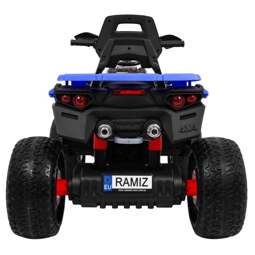 Quad Maverick 4x4 Elektrické dětské vozidlo Modrá EVA kola Audio Panel LED