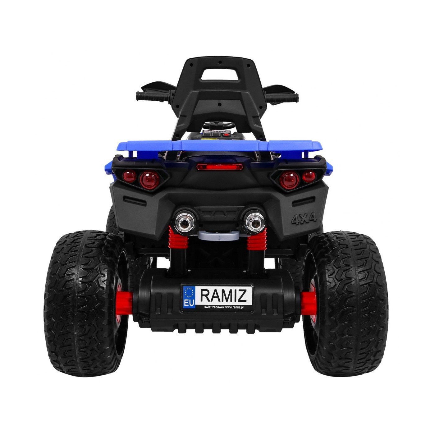 Quad Maverick 4x4 Elektrické dětské vozidlo Modrá EVA kola Audio Panel LED
