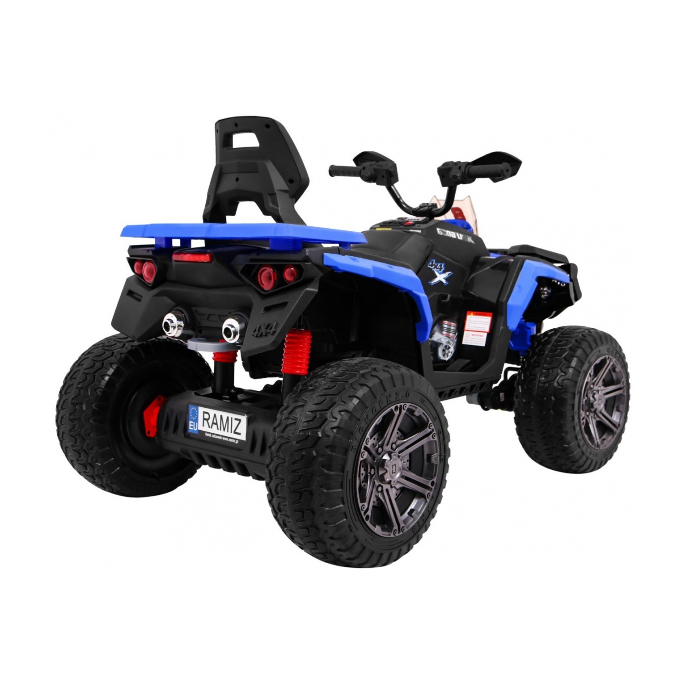 Quad Maverick 4x4 Elektrické dětské vozidlo Modrá EVA kola Audio Panel LED