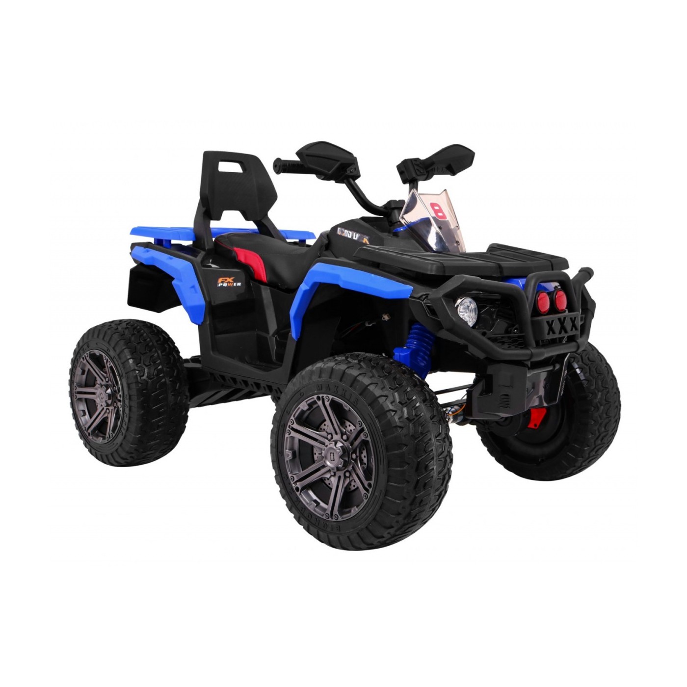 Quad Maverick 4x4 Elektrické dětské vozidlo Modrá EVA kola Audio Panel LED