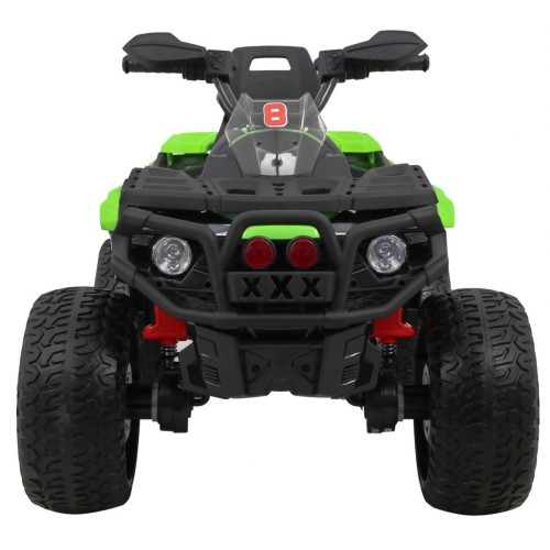 Quad Maverick 4x4 Elektrické dětské vozidlo Zelená kola EVA Audio Panel LED