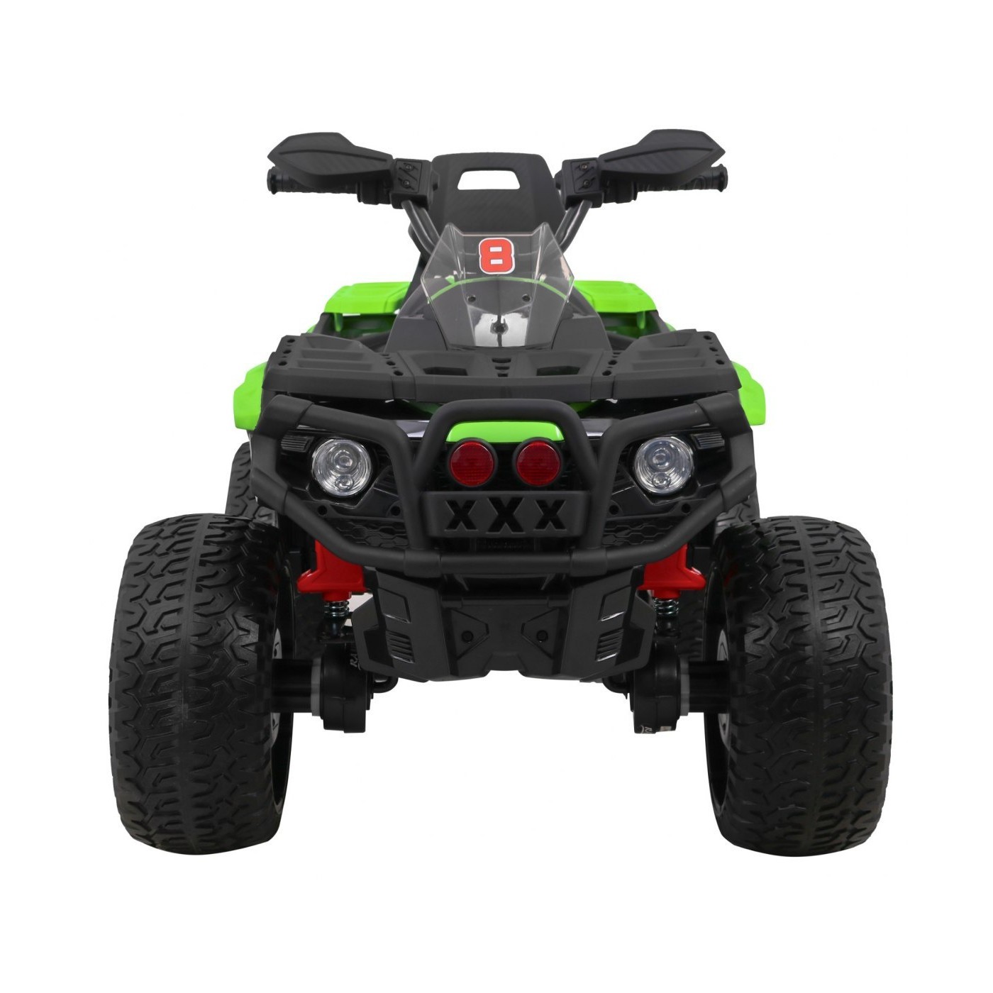 Quad Maverick 4x4 Elektrické dětské vozidlo Zelená kola EVA Audio Panel LED