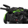 Quad Maverick 4x4 Elektrické dětské vozidlo Zelená kola EVA Audio Panel LED