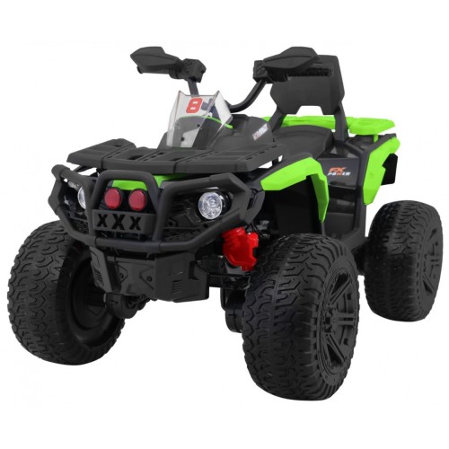 Quad Maverick 4x4 Elektrické dětské vozidlo Zelená kola EVA Audio Panel LED