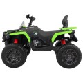 Quad Maverick 4x4 Elektrické dětské vozidlo Zelená kola EVA Audio Panel LED