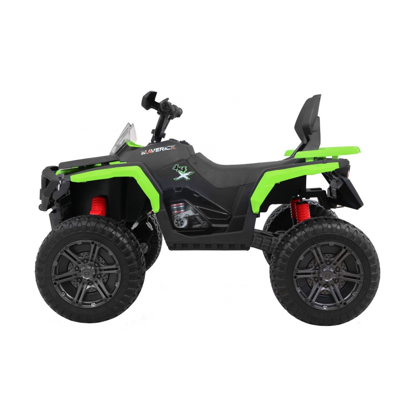 Quad Maverick 4x4 Elektrické dětské vozidlo Zelená kola EVA Audio Panel LED