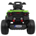 Quad Maverick 4x4 Elektrické dětské vozidlo Zelená kola EVA Audio Panel LED