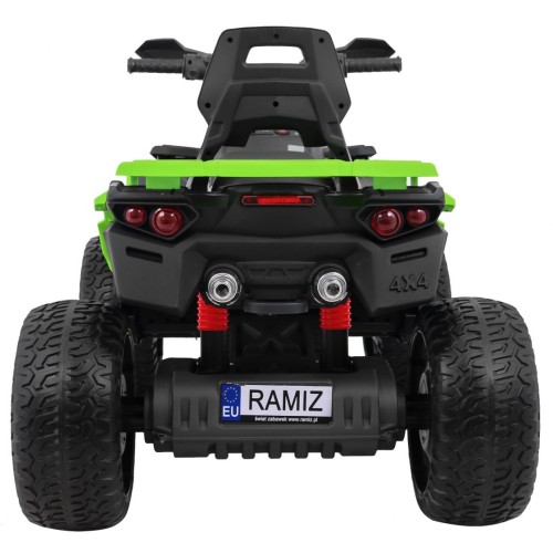 Quad Maverick 4x4 Elektrické dětské vozidlo Zelená kola EVA Audio Panel LED