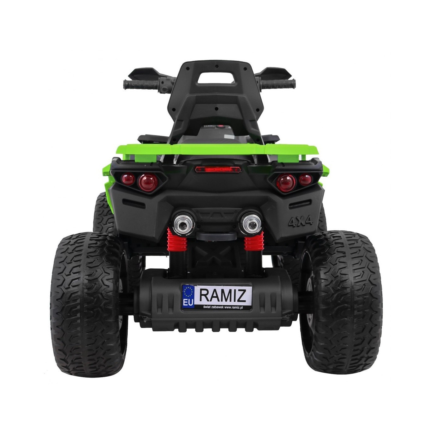 Quad Maverick 4x4 Elektrické dětské vozidlo Zelená kola EVA Audio Panel LED