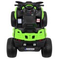 Quad Maverick 4x4 Elektrické dětské vozidlo Zelená kola EVA Audio Panel LED