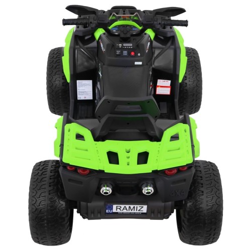 Quad Maverick 4x4 Elektrické dětské vozidlo Zelená kola EVA Audio Panel LED
