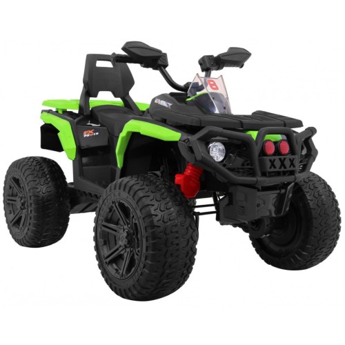 Quad Maverick 4x4 Elektrické dětské vozidlo Zelená kola EVA Audio Panel LED