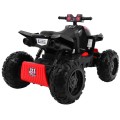 Quad dobíjecí Sport Run Kids černý + Naped 4x4 + LED + MP3 rádio