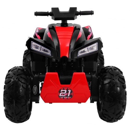 Quad dobíjecí Sport Run Kids černý + Naped 4x4 + LED + MP3 rádio