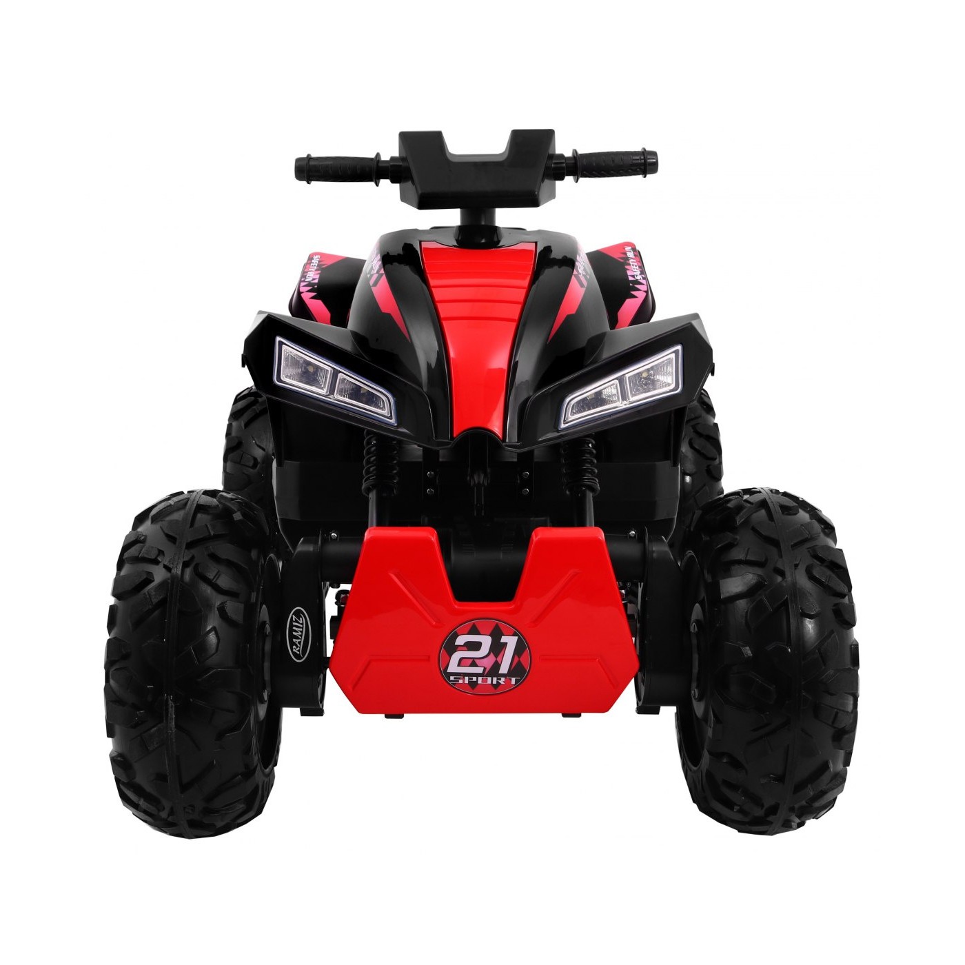 Quad dobíjecí Sport Run Kids černý + Naped 4x4 + LED + MP3 rádio
