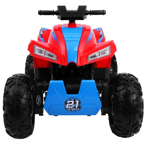 Quad dobíjecí Sport Run Kids červená + Naped 4x4 + LED + MP3 rádio