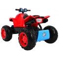 Quad dobíjecí Sport Run Kids červená + Naped 4x4 + LED + MP3 rádio