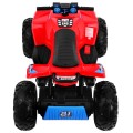 Quad dobíjecí Sport Run Kids červená + Naped 4x4 + LED + MP3 rádio