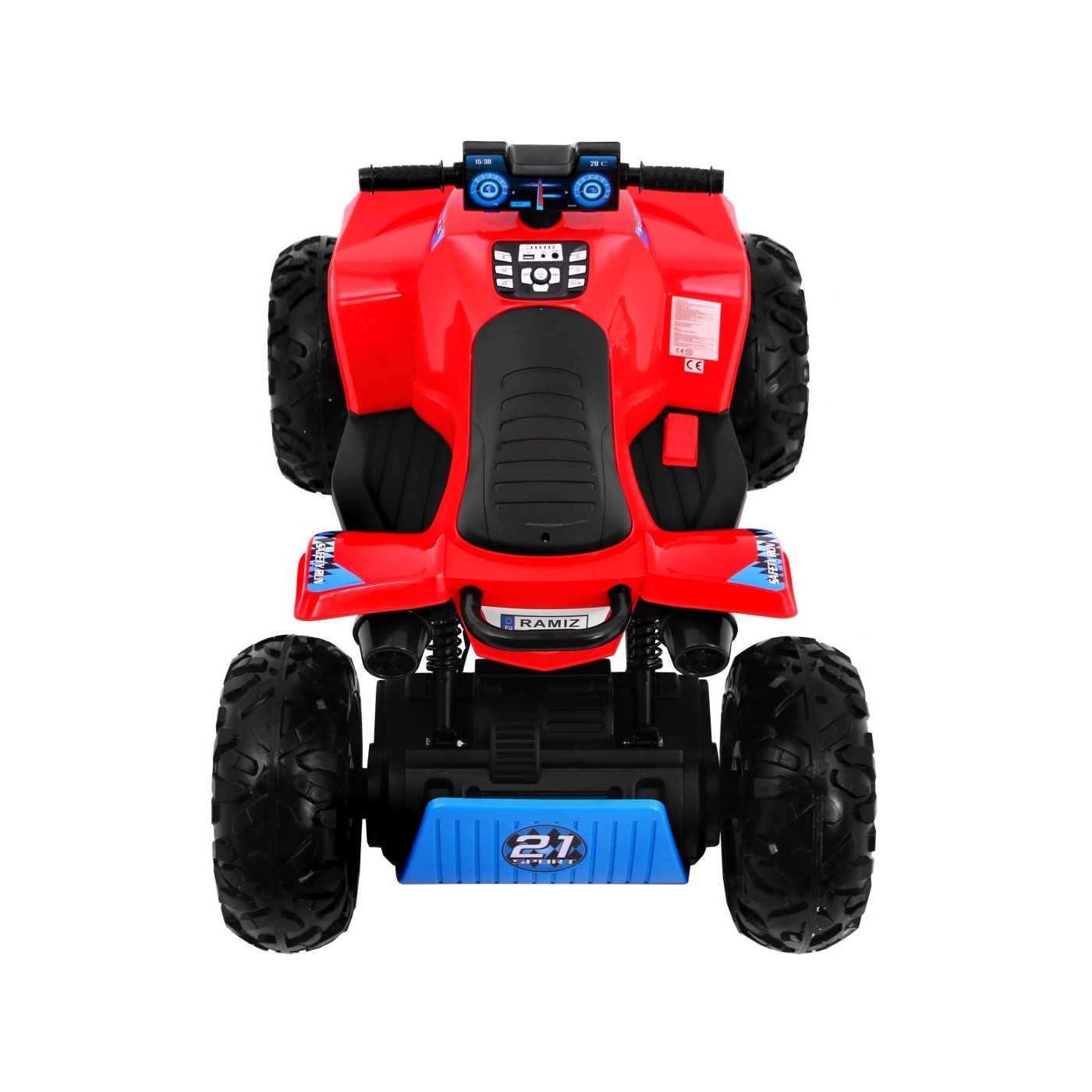 Quad dobíjecí Sport Run Kids červená + Naped 4x4 + LED + MP3 rádio