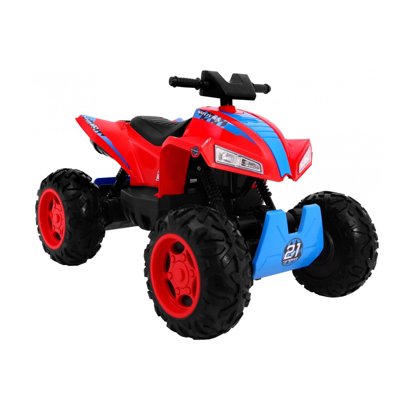 Quad dobíjecí Sport Run Kids červená + Naped 4x4 + LED + MP3 rádio
