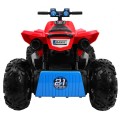 Quad dobíjecí Sport Run Kids červená + Naped 4x4 + LED + MP3 rádio