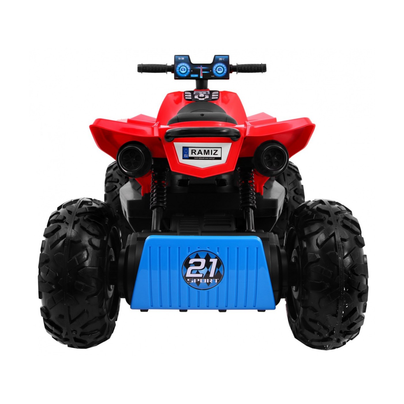 Quad dobíjecí Sport Run Kids červená + Naped 4x4 + LED + MP3 rádio