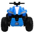 Quad dobíjecí Sport Run Kids Blue + Naped 4x4 + LED + MP3 rádio