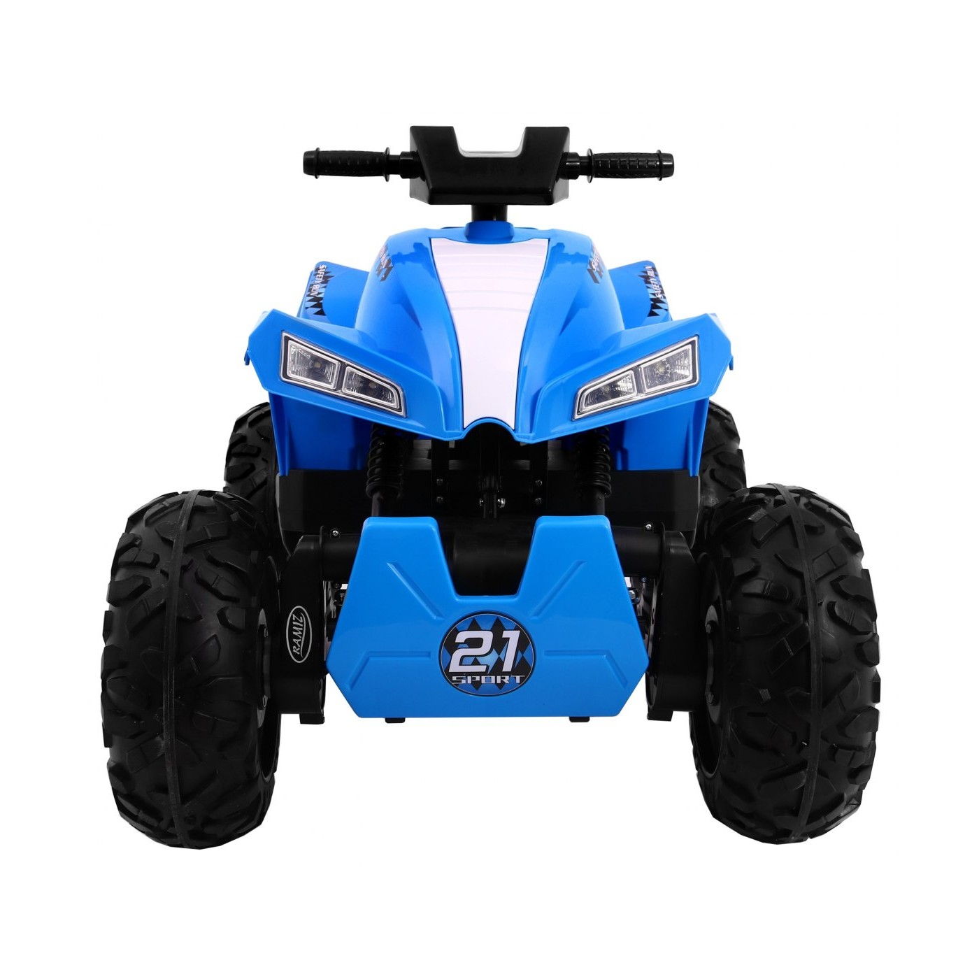 Quad dobíjecí Sport Run Kids Blue + Naped 4x4 + LED + MP3 rádio