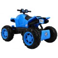 Quad dobíjecí Sport Run Kids Blue + Naped 4x4 + LED + MP3 rádio