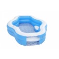 Nafukovací rodinný bazén 270x198x51cm BESTWAY okýnko + 2 nafukovací sedadla
