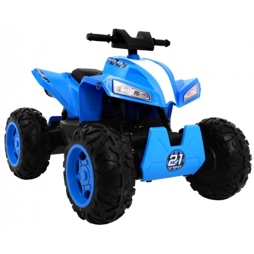 Quad dobíjecí Sport Run Kids Blue + Naped 4x4 + LED + MP3 rádio