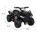 Quad Storm dětská baterie černá + motor 25W + MP3 USB + LED