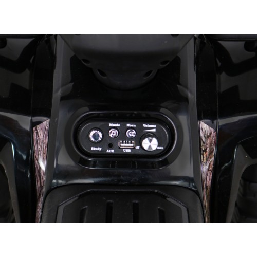 Quad Storm dětská baterie černá + motor 25W + MP3 USB + LED