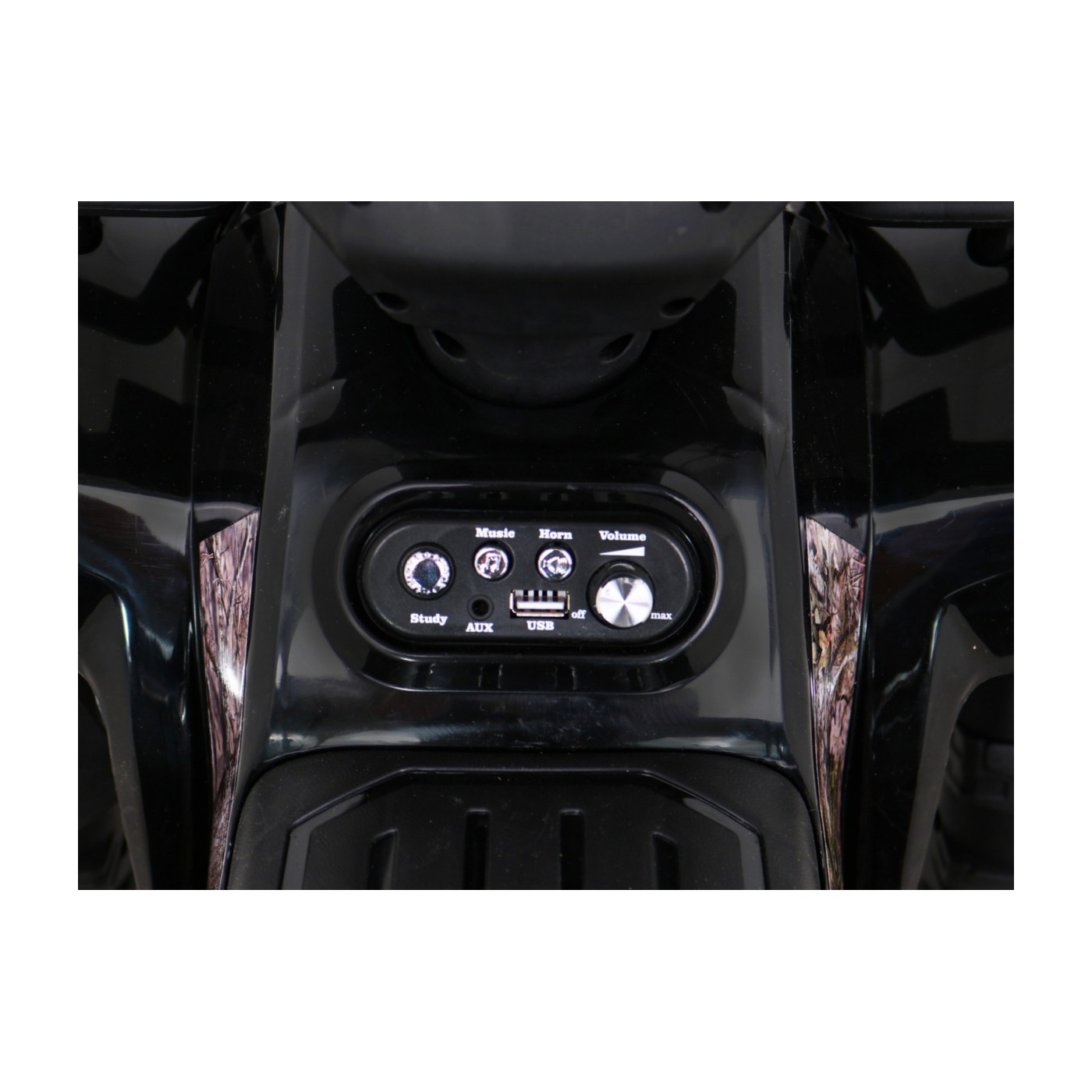 Quad Storm dětská baterie černá + motor 25W + MP3 USB + LED