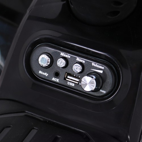 Quad Storm dětská baterie černá + motor 25W + MP3 USB + LED