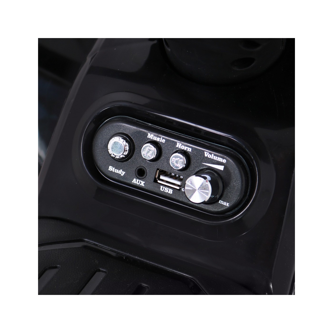 Quad Storm dětská baterie černá + motor 25W + MP3 USB + LED