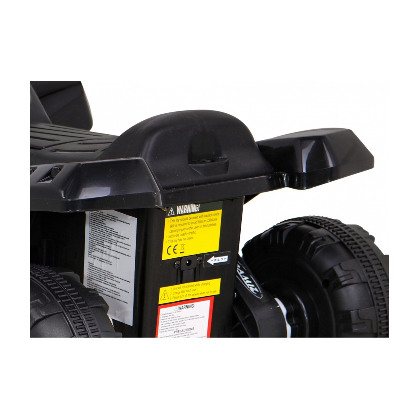 Quad Storm dětská baterie černá + motor 25W + MP3 USB + LED
