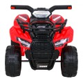 Dětská baterie Quad Storm červená + motor 25W + MP3 USB + LED