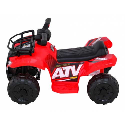Dětská baterie Quad Storm červená + motor 25W + MP3 USB + LED