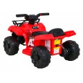 Dětská baterie Quad Storm červená + motor 25W + MP3 USB + LED