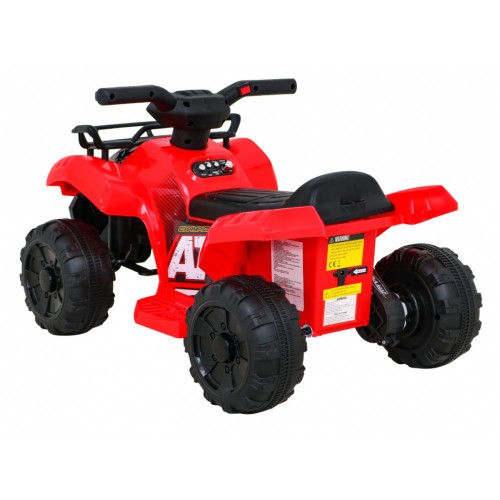 Dětská baterie Quad Storm červená + motor 25W + MP3 USB + LED
