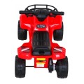 Dětská baterie Quad Storm červená + motor 25W + MP3 USB + LED