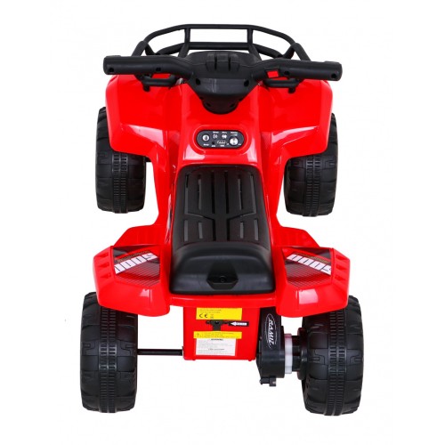 Dětská baterie Quad Storm červená + motor 25W + MP3 USB + LED