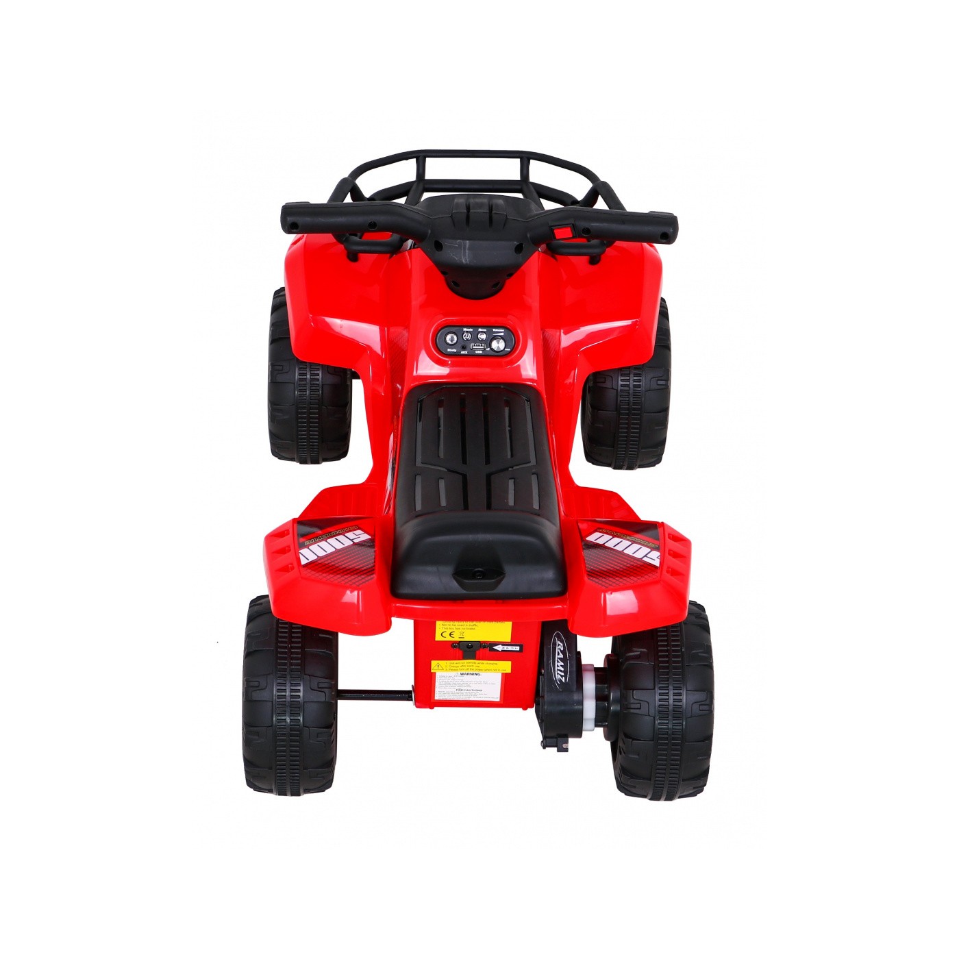 Dětská baterie Quad Storm červená + motor 25W + MP3 USB + LED