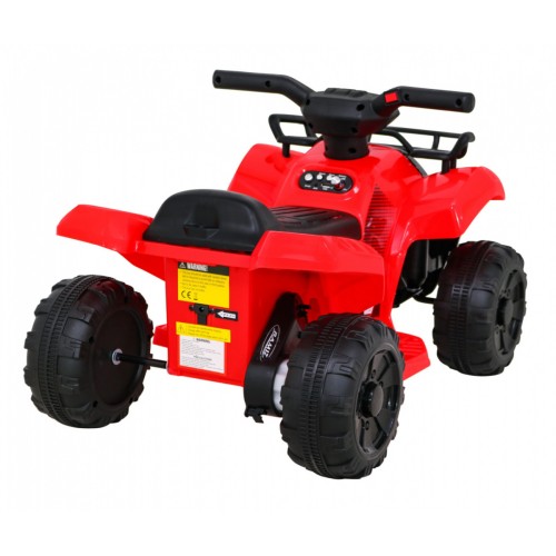 Dětská baterie Quad Storm červená + motor 25W + MP3 USB + LED
