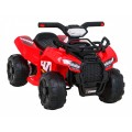 Dětská baterie Quad Storm červená + motor 25W + MP3 USB + LED