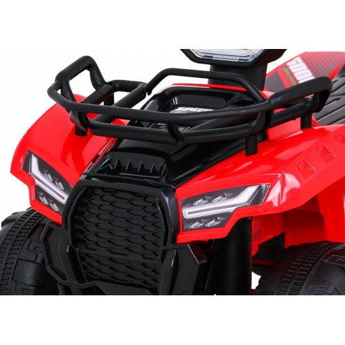 Dětská baterie Quad Storm červená + motor 25W + MP3 USB + LED