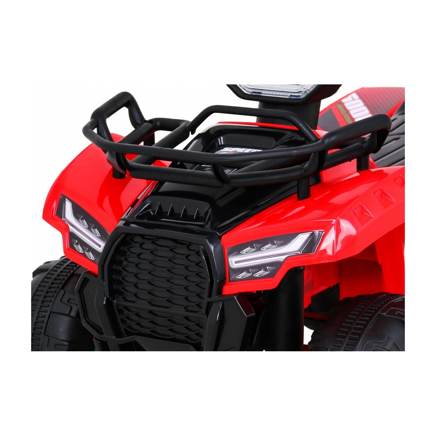 Dětská baterie Quad Storm červená + motor 25W + MP3 USB + LED