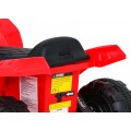 Dětská baterie Quad Storm červená + motor 25W + MP3 USB + LED