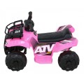 Quad Storm dětská baterie růžová + motor 25W + MP3 USB + LED